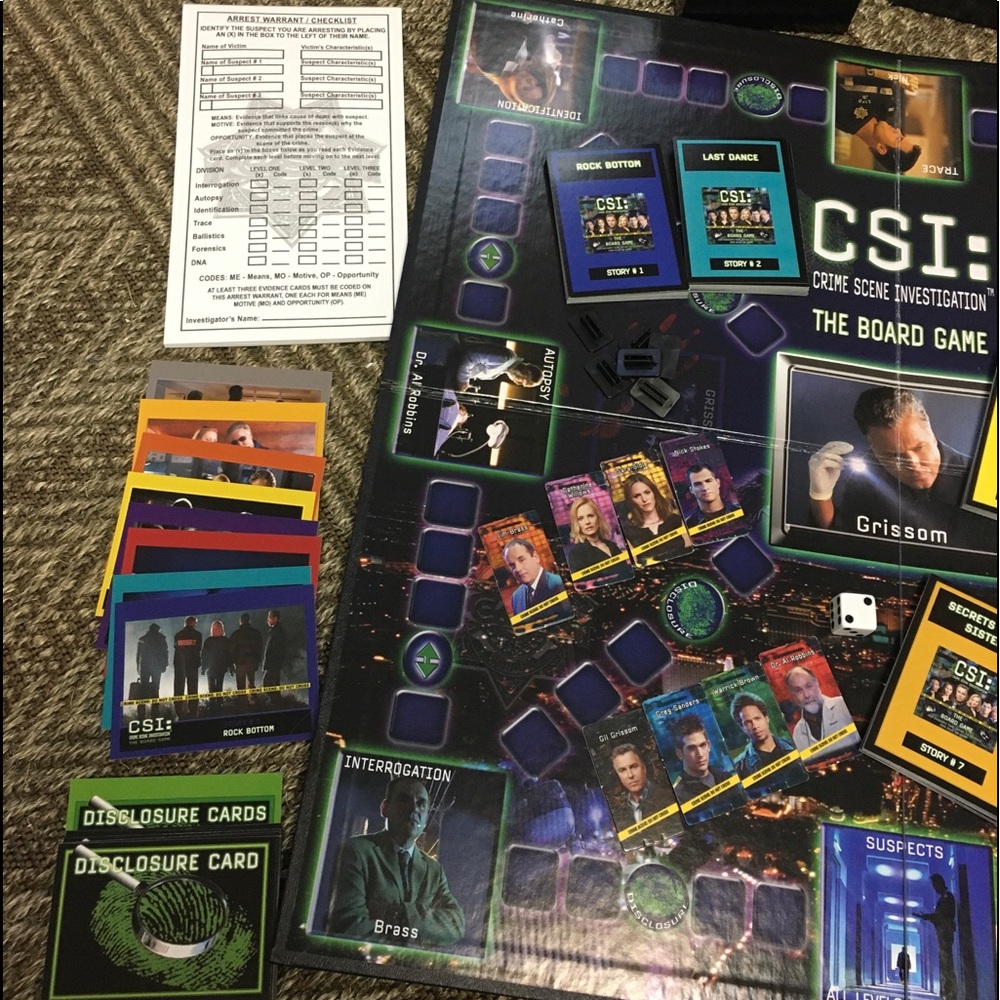 CSI,Crime Scene Investigation, Board Game,Complete - Picture 5 of 8